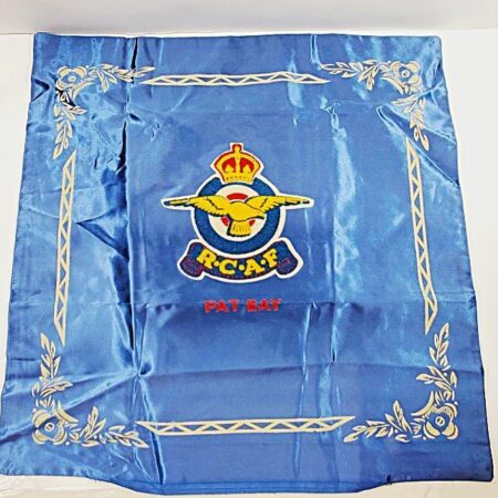 Vintage Pat Bay RCAF Air Force Souvenir Pillow Cover World War II