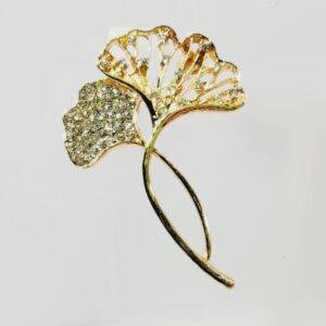 Crystal Flower Brooch
