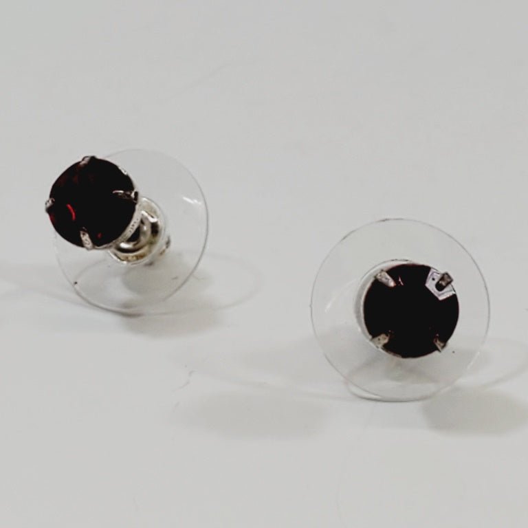 Gorgeous Red Crystal Stud Earrings