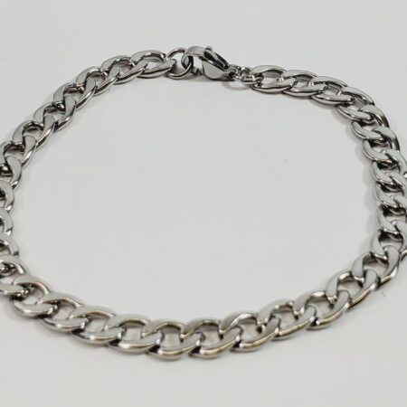 Stainless Steel Cuban Curb Bracelet 7"