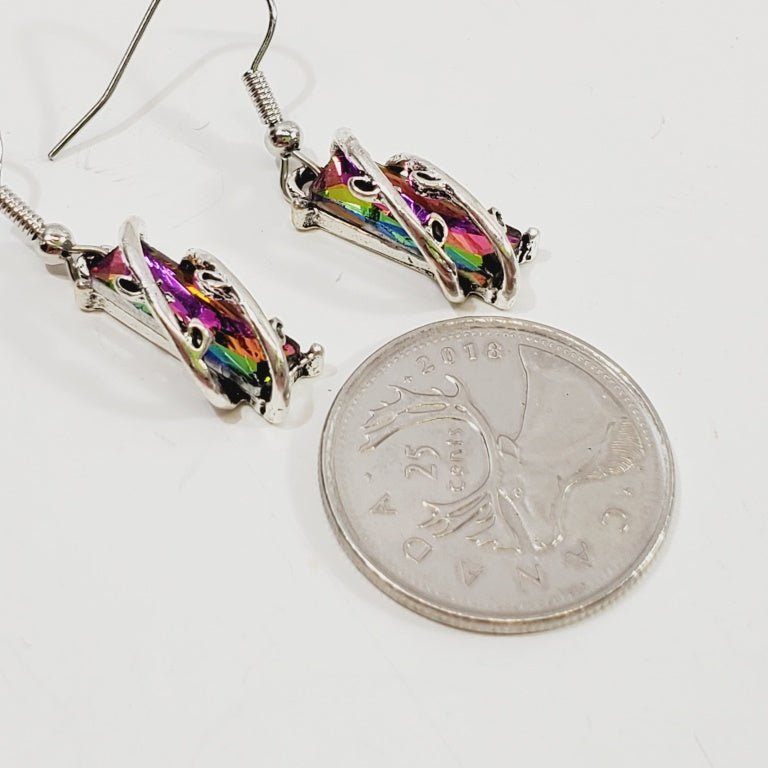 Iridescent Crystal Earrings - Image 4