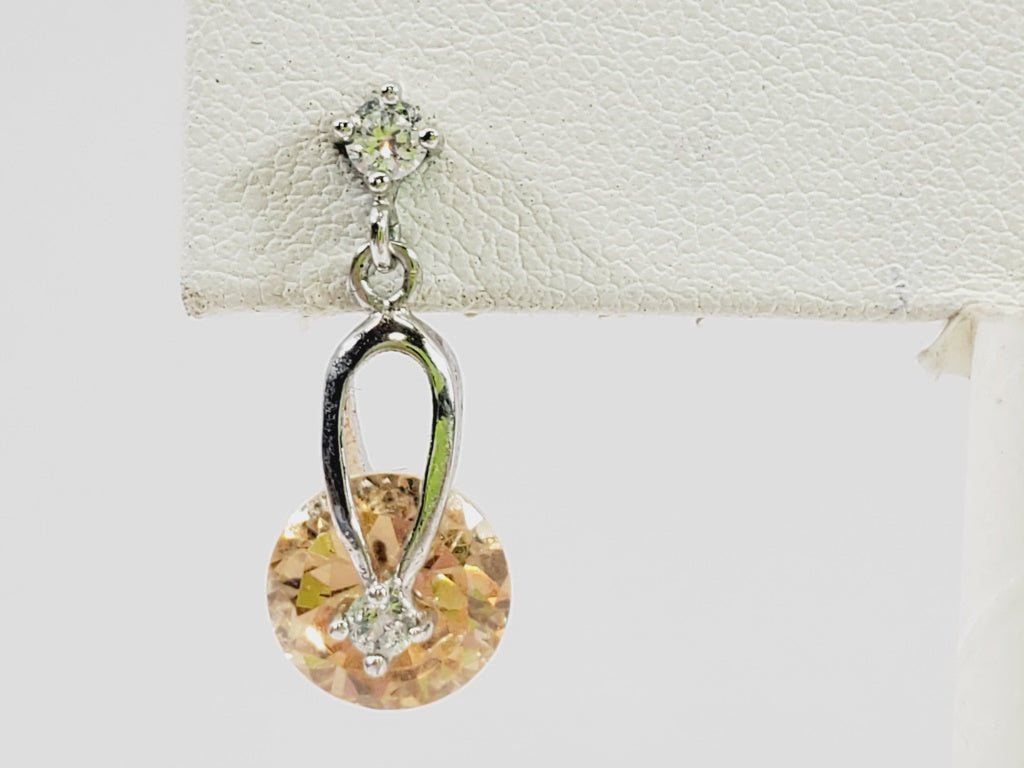 Crystal Pierced Earrings - Image 2